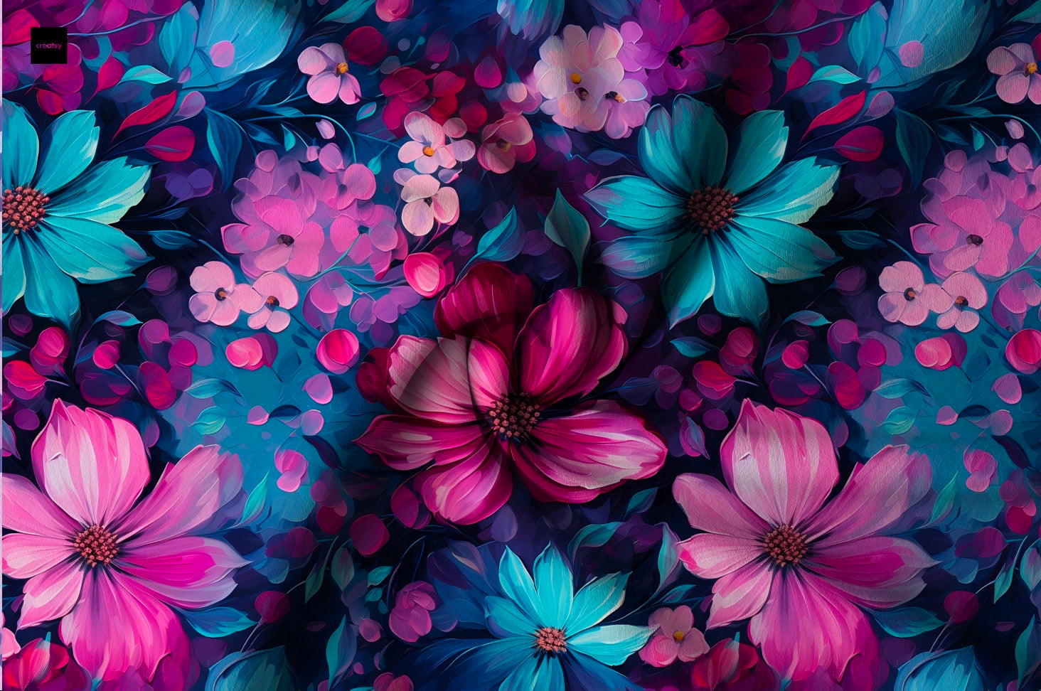 Pink  Abstrakt Blumen  Dauervorbestellung